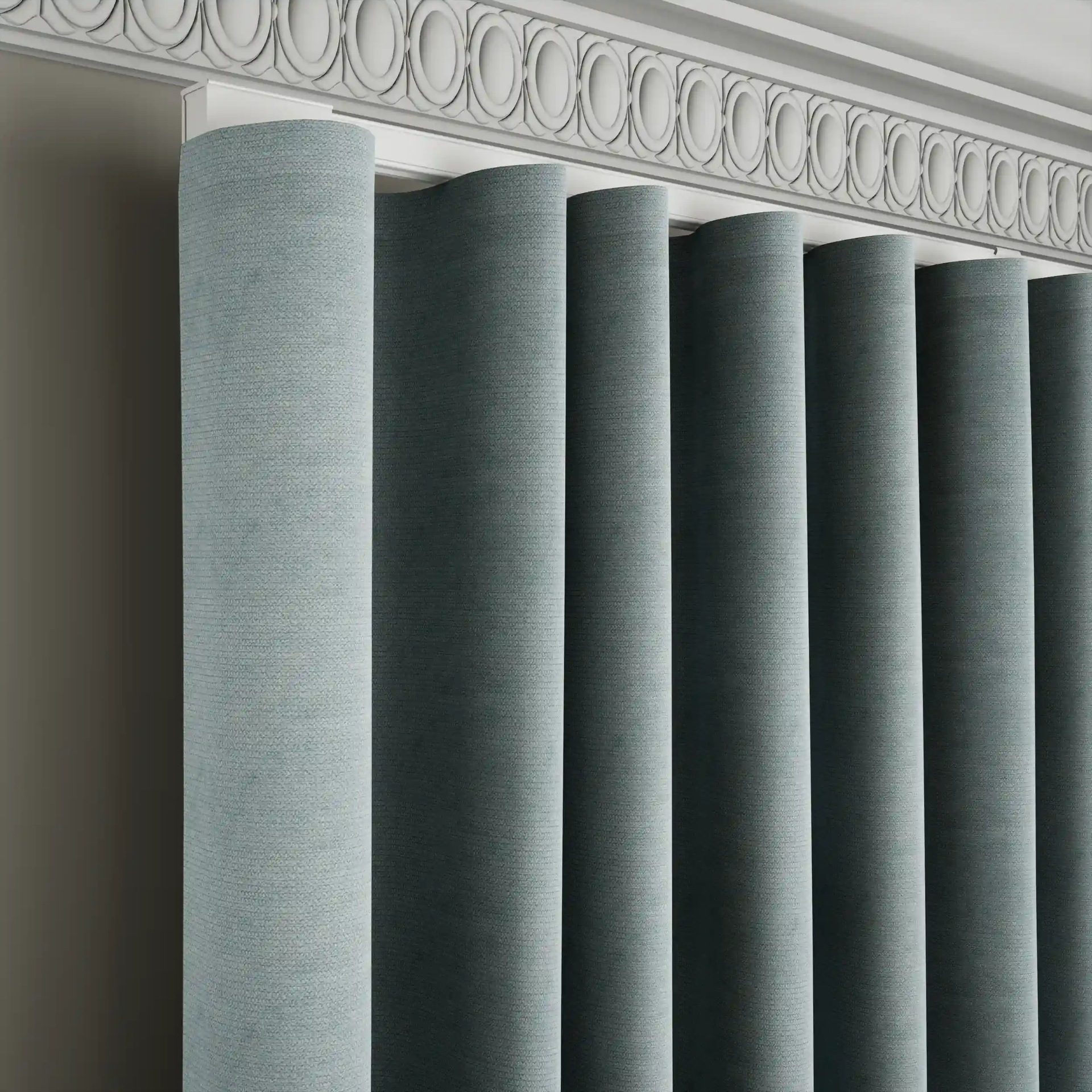 Fabric Curtain - Ripple Fold - Pink - Image 3